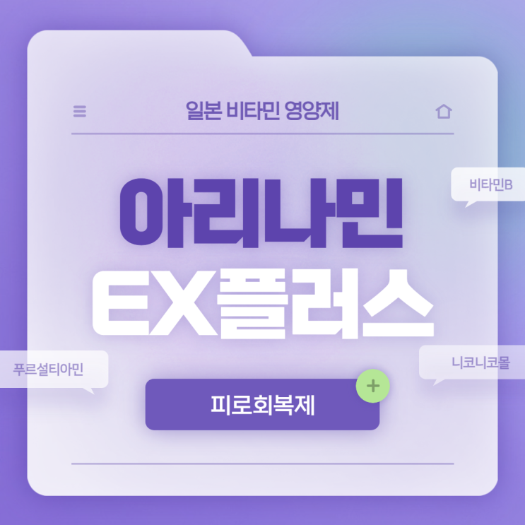  아리나민 EX 플러스 효과 및 성분 【#푸르설티아민 #티아민 #비타민 B #니코니코몰】