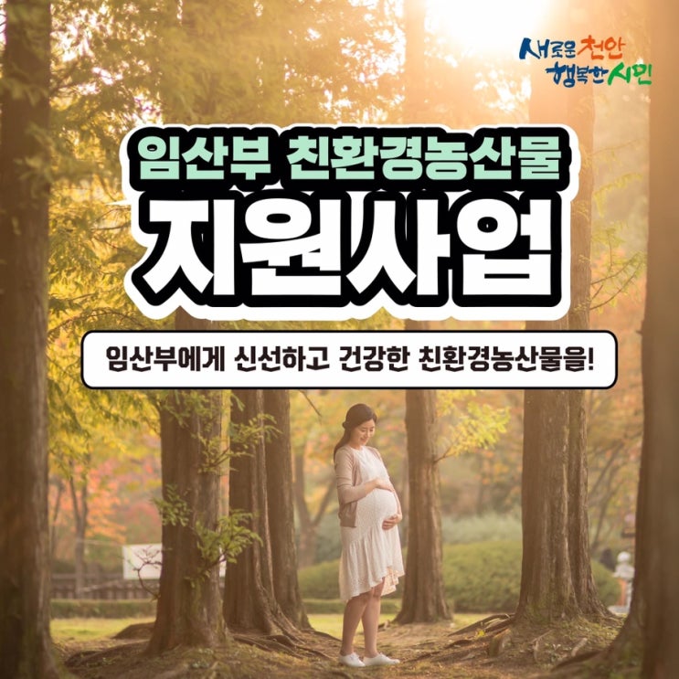 임산부 친환경농산물 지원사업 | 천안시청페이스북