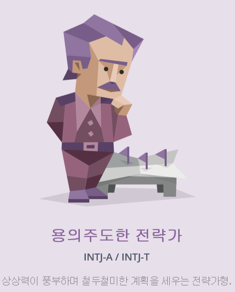  여보 MBTI 해 봤어? 나는야 INTJ 형. (검사하는 곳)