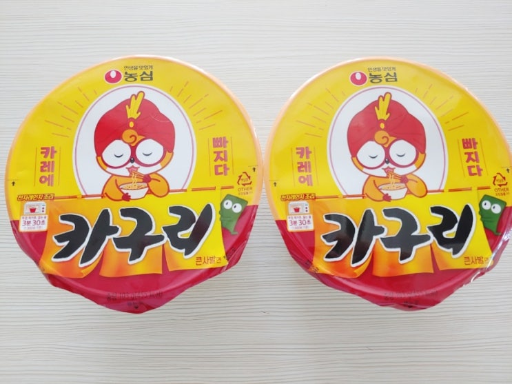  농심 카구리 후기 카레와 너구리의 콜라보