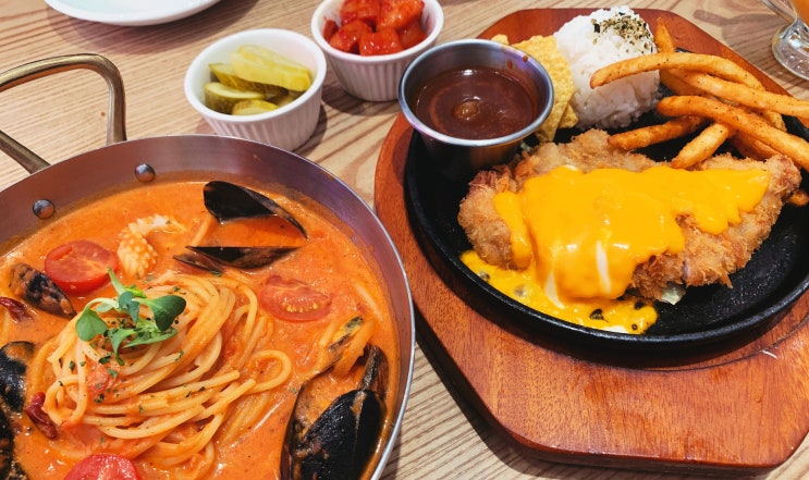  시흥배곧 맛집 부엉이돈가스 체다퐁듀돈까스먹기