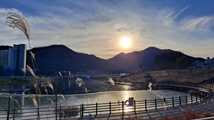 대구근교 경산 중산지공원의 예쁜풍경과 물빛 반영