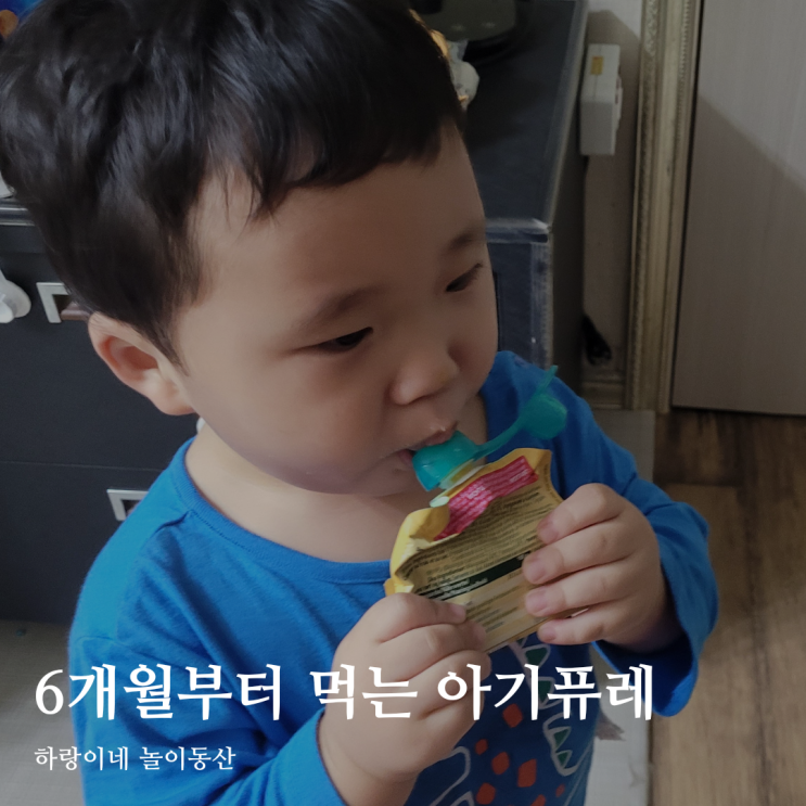  생후6개월 부터 먹는 오가닉스 유기농 아기 과일 퓨레