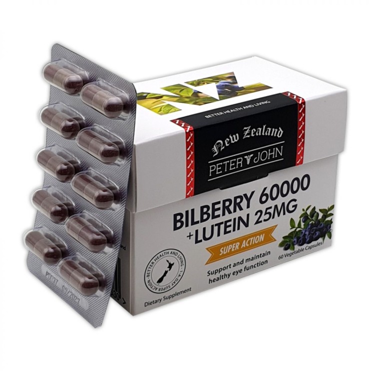 피터앤존 빌베리 60000+루테인25mg (60캡슐) - 눈건강 영양제,안구건조증