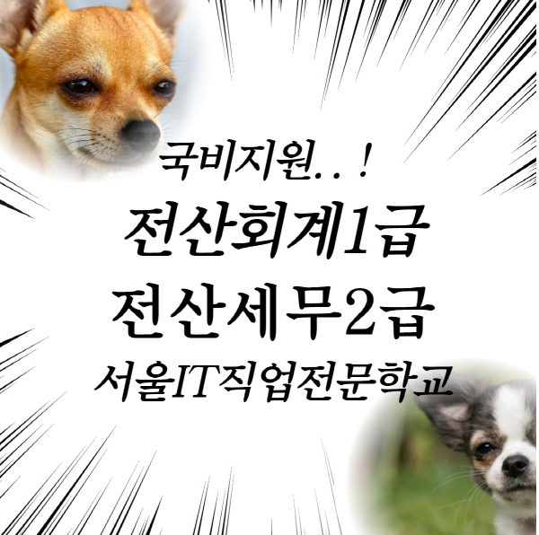  합정 국비지원 전산세무회계학원 추천