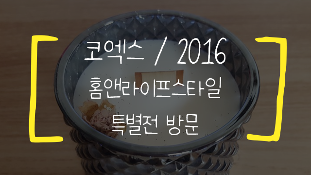 2016 홈앤라이프스타일 트렌드 특별전 방문