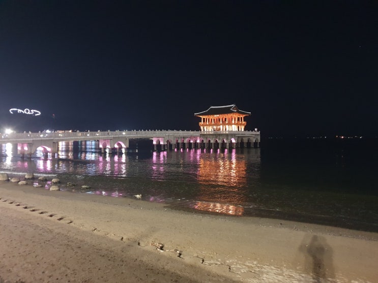  포항 영일대 해수욕장 야경을 보며 아름다운 해변 산책
