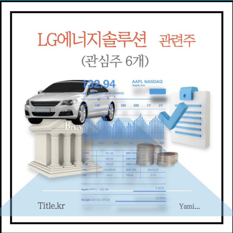  LG에너지솔루션 관련주 (관심주 6개)
