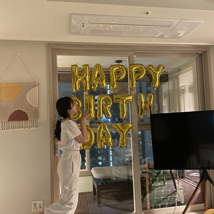  여자친구 생일, 송도 에어비엔비 추천(마틸다 송도)후기 축하 파티
