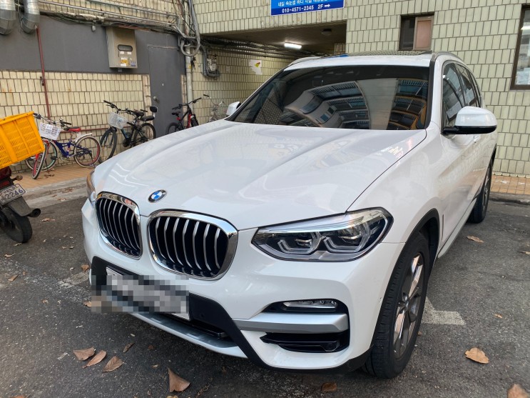 서울 수입차사고대차 주차된차 접촉사고 투싼 보험대차 BMW X3 렌트카