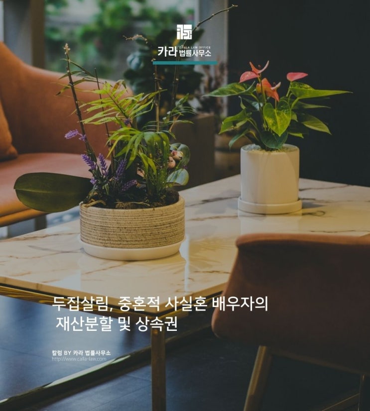  두집살림, 중혼적 사실혼 배우자의 재산분할 및 상속권