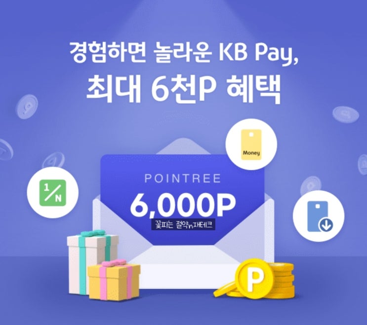  KB Pay 미션 수행시 최대 6천 포인트리 적립