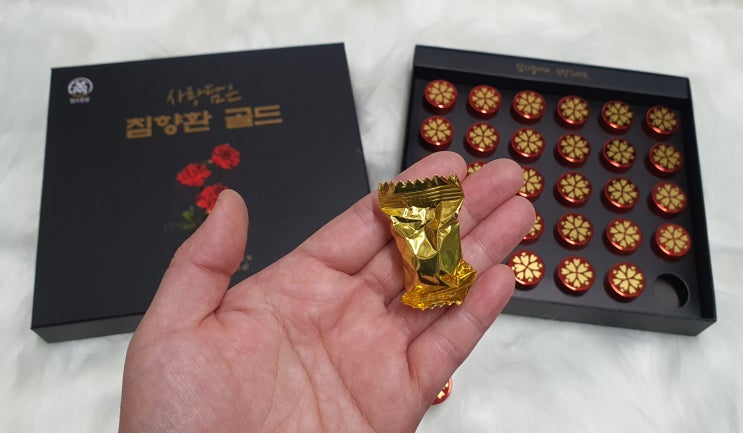  명절선물 침향! 만소만강 사람담은 침향환 골드 선물하기 좋아요