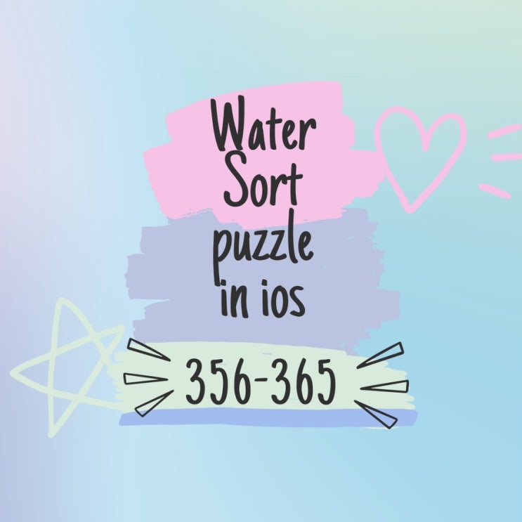  IOS Game center water sort puzzle (356-365)