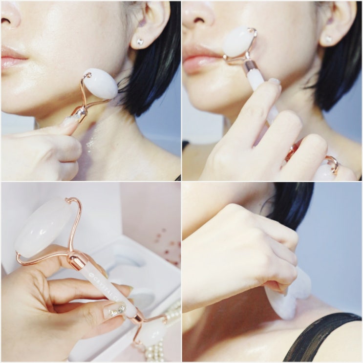 괄사마사지기 크리스탈클라우드 페이스롤러 로 얼굴 턱마사지 피부 관리 중 괄사마사지기 크리스탈클라우드 페이스롤러 로 얼굴 턱마사지 피부 관리 중