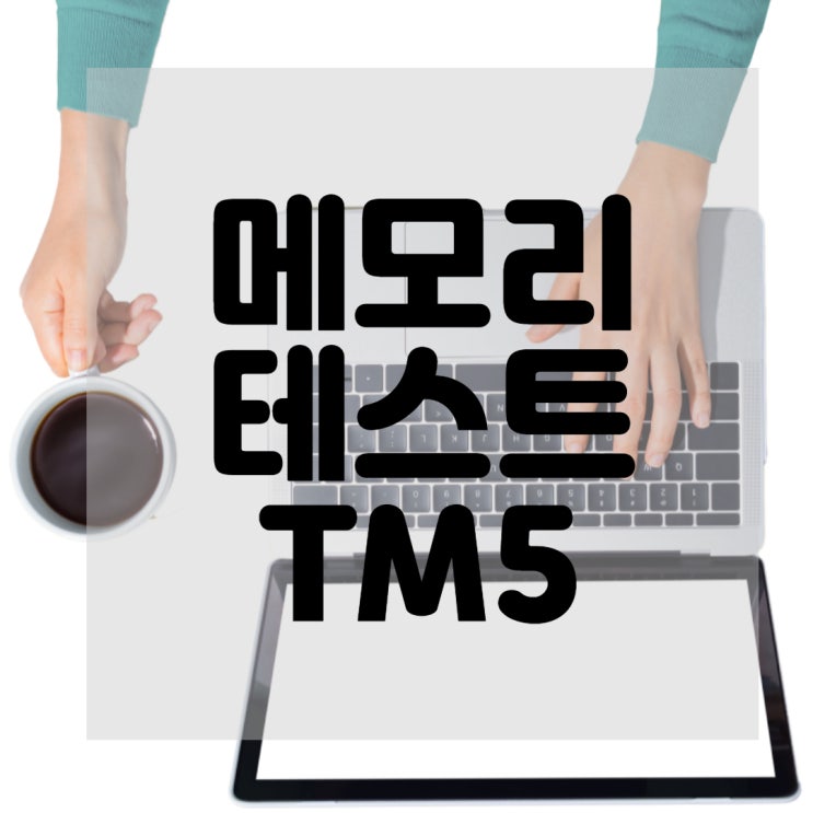  메모리 테스트 TM5 테스트 메모리 램테스트 프로그램