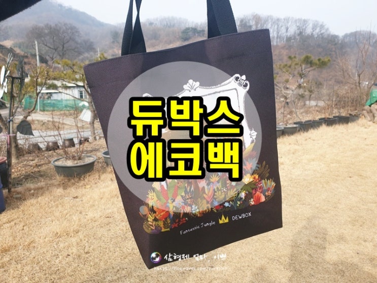  듀박스 환타스틱 정글 에코백, 캔버스액자 에코백 생활방수되는 에코백 추천!