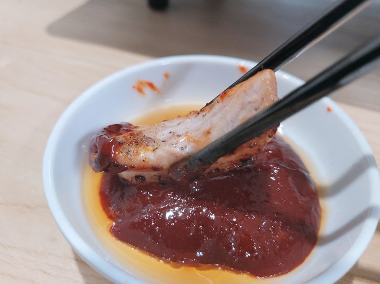  돼지부속구이 바른도니뒷고기 돼지 덜미살 너무 맛있어