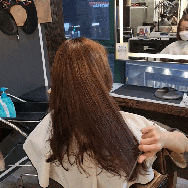  실크 같은 머릿결의 비결은 배곧미용실 디아르떼보스에서