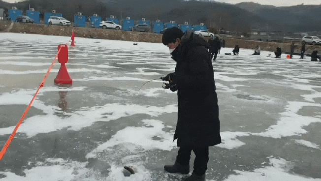  강화 길정낚시터 송어 얼음낚시 개장.개장빨?? 포인트는 여기