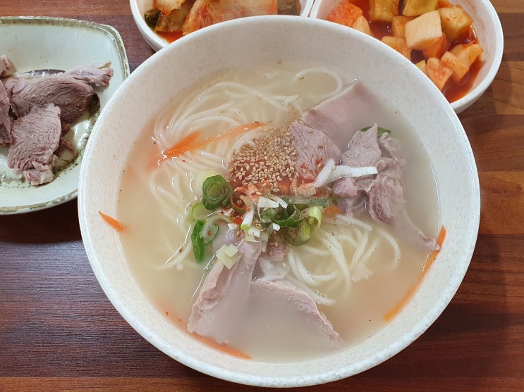 제주 공항 근처 맛집 장수물식당 고기국수