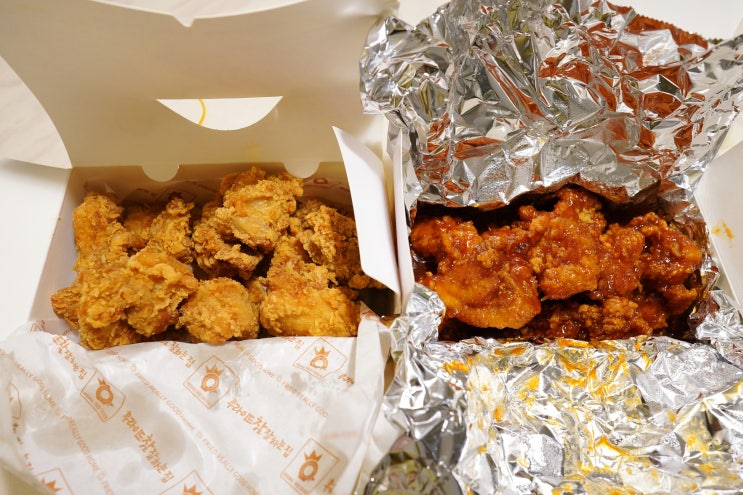 후라이드참잘하는집 후참잘 양념이 더 맛있는 순살반반 치킨