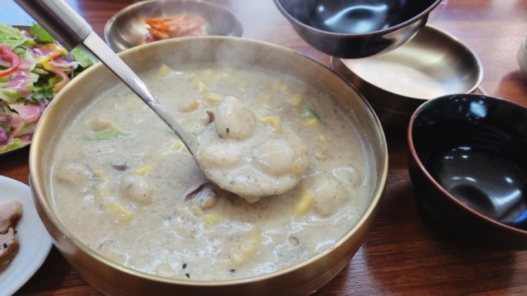  순천 연향동 맛집 산들바람 입소문난 감자옹심이 들깨수제비