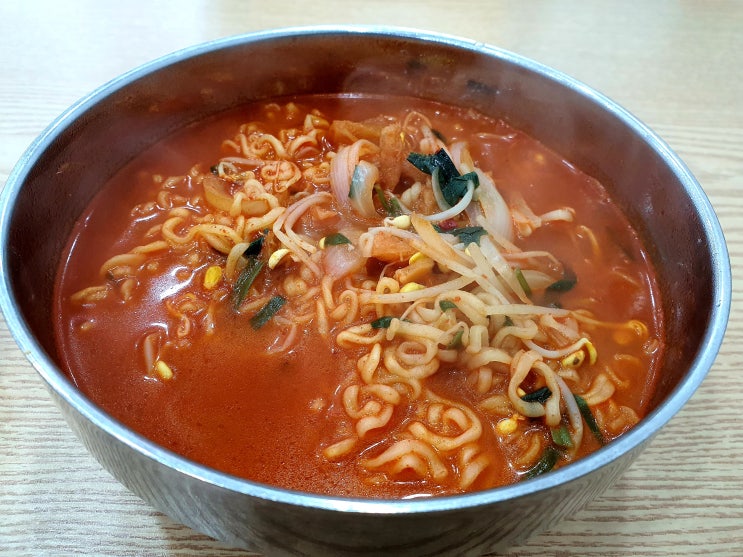  [오산 담소분식] 얼큰 황태해장라면