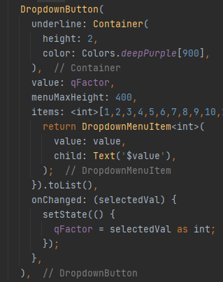 [Flutter 오류 해결하기] - Either zero or 2 or more [DropdownMenuItem]s were detected with the same value