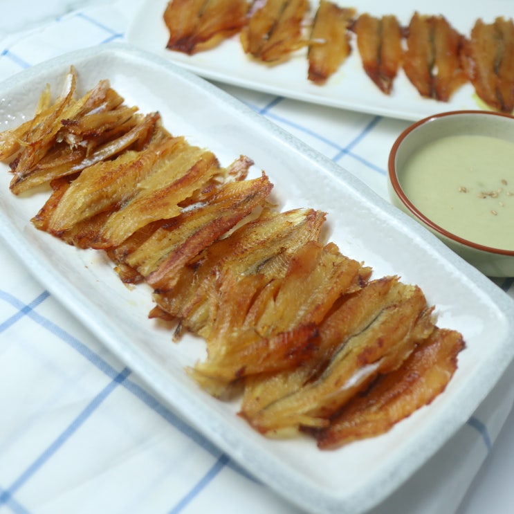  노가리버터구이 만드는법 (Ft. 와사비 마요소스 만들기) 노가리 부드럽고 맛있게 굽는법