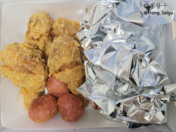 [맛있는 치킨] BBQ 창동행복점 황금올리브 닭다리반반 배달 리뷰/가격/위치/전화번호