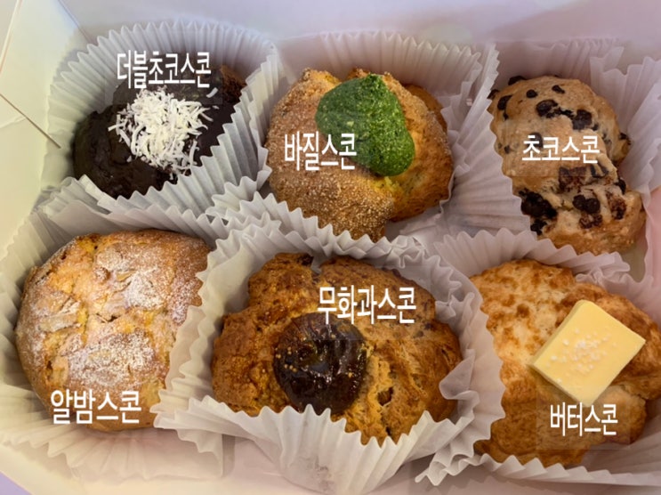 해운대빵집 추천] 스콘이 맛있는 "플라잉스콘"에서 스콘이랑 치즈 치아바타빵, 클래식 브라우니, 마카 쿠키 먹어봤는데 역시! 스콘은 플라잉스콘