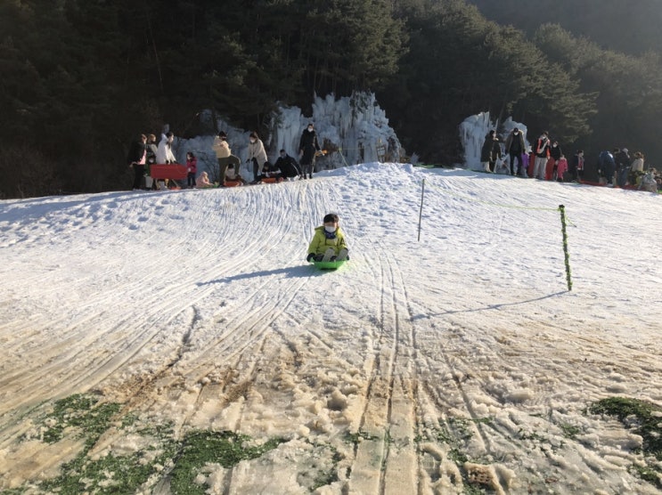  청도 군불로 눈썰매장, 북적북적 주말방문기