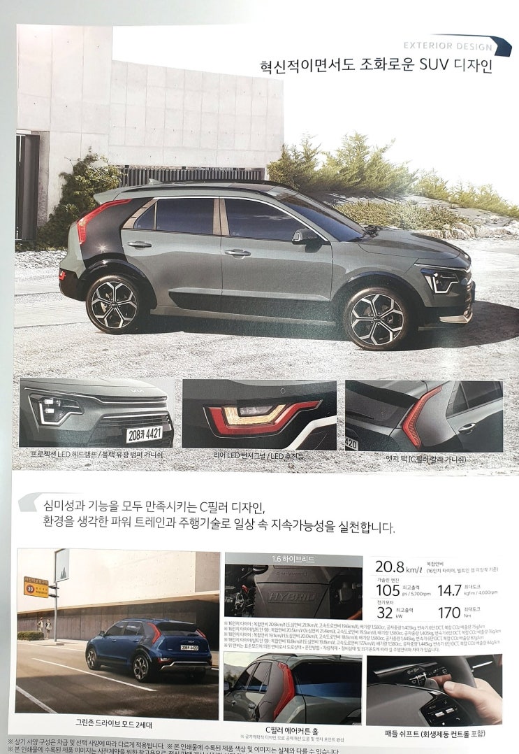  니로 풀체인지 브로슈어 고화질 유출!