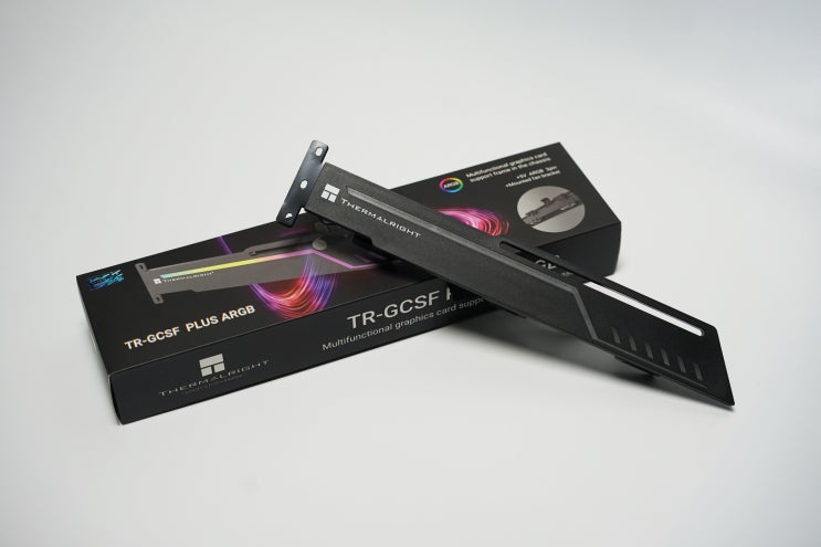  쿨링팬 장착 가능 그래픽카드 지지대, Thermalright TR-GCSF PLUS ARGB