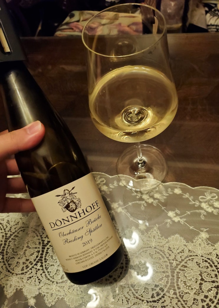  Donnhoff Oberhauser Brucke Riesling Spatlese 2019&Coravin Review, 된호프 오버하우저 브뤼케 리슬링 슈페트레제&코라뱅 사용 후기