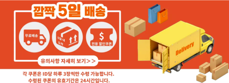  알리익스프레스 1월 프로모션코드: $13 할인 + 5일 배송