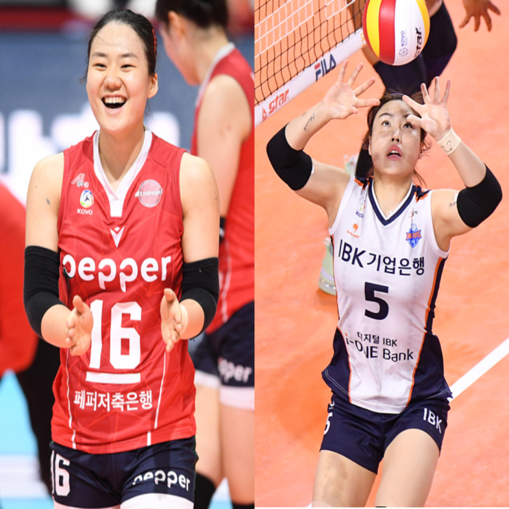  여자배구 페퍼저축은행 IBK기업은행 1월 18일 경기예상(이한비 박경현 하혜진 김희진 표승주 산타나)