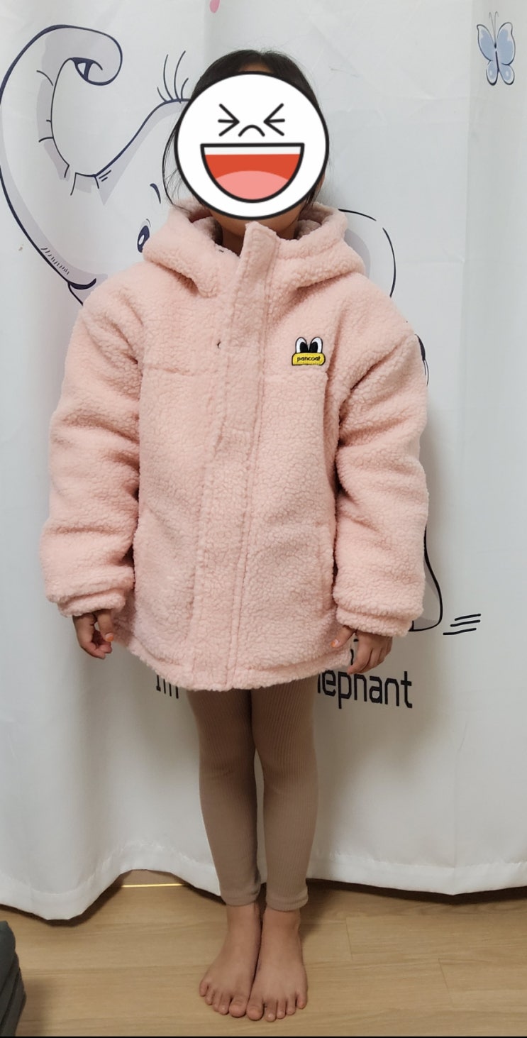  팬콧키즈 양털 후드 패딩 9T 사이즈 후기