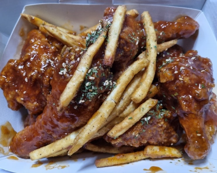  쿠팡이츠 내돈내산 오태식해바라기치킨 사당점