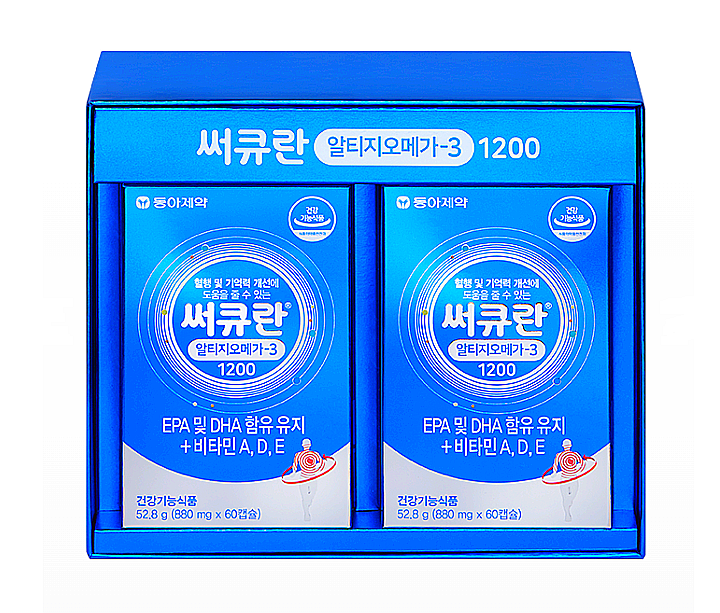  동아제약 써큐란 알티지오메가 -3 1200/4중 복합기능성