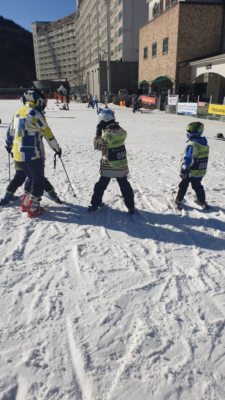 양산 에덴밸리 ] 경남 유일한 스키장 어린이 강습 아쉽지만  어쩔 수 없지