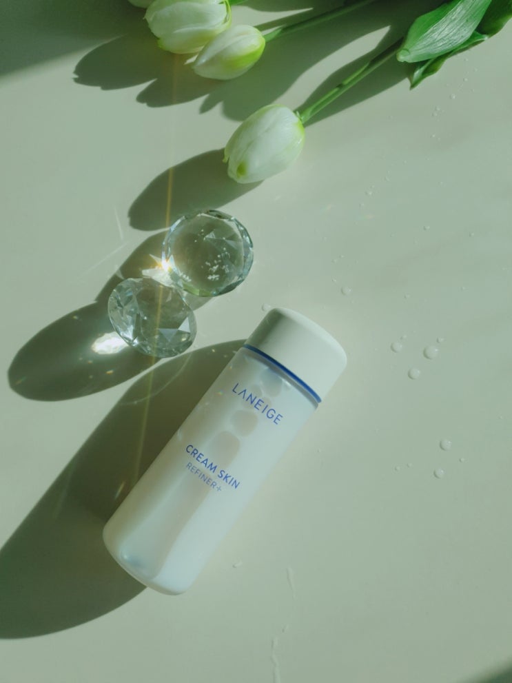  건조함엔  수분가득 라네즈 크림스킨으로 관리 해요!(크림스킨 vs. 고보습 스킨 아이오페 수퍼바이탈 소프트너 차이점)