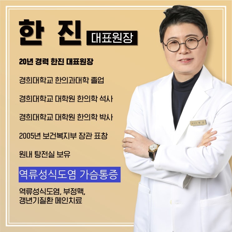  불편한 역류성식도염 가슴통증 치료