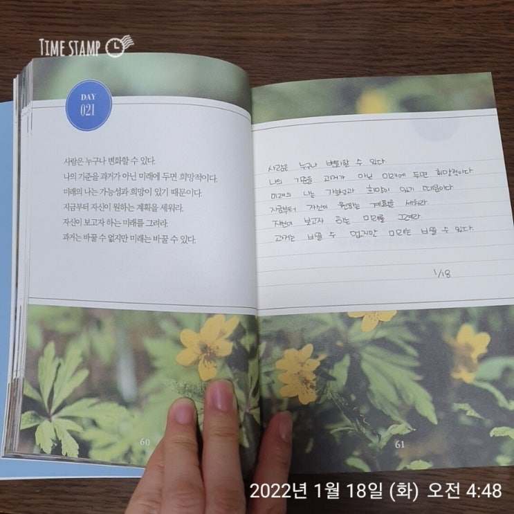  새벽 5시 필사 100일의 기적 (14~21일)