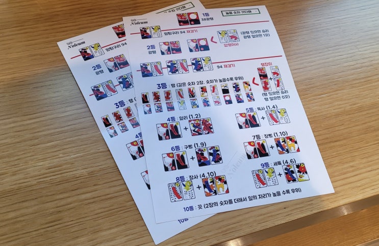  설날엔 가족과 섯다를 (명절 선물, 설 선물, 화투, 놀음 숫자 섯다패)