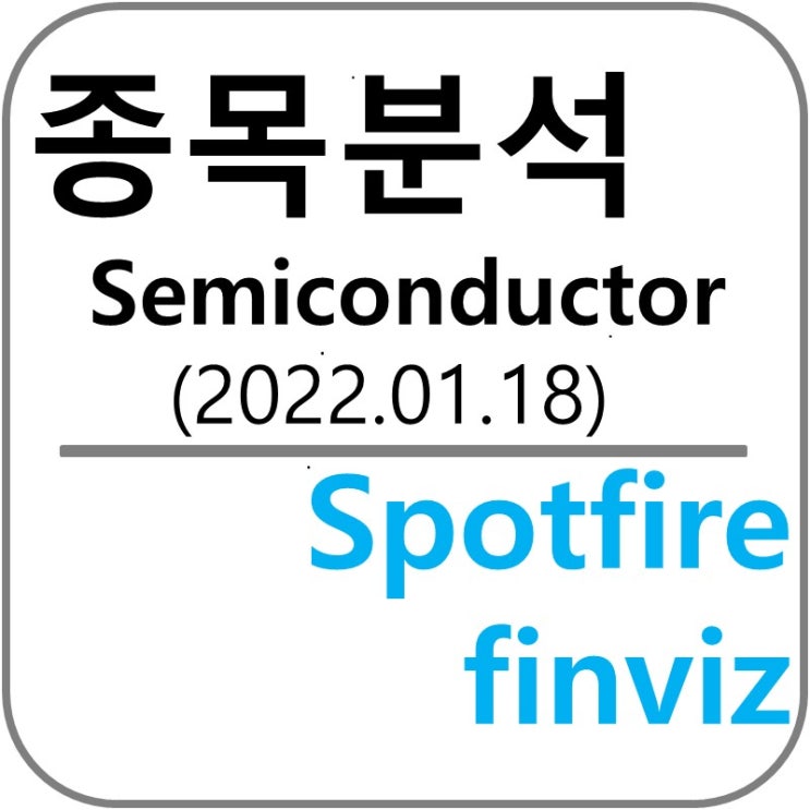  종목분석_반도체_2022.01.18 (feat. Spotfire, finviz, 강환국 작가님 할투)