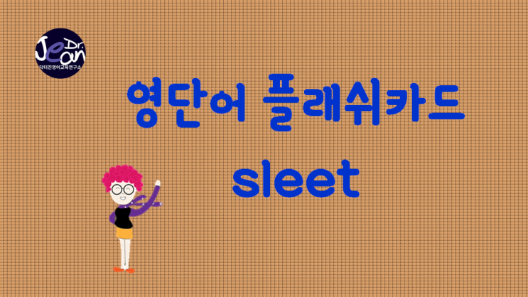  영어단어 플래쉬 카드 _sleet