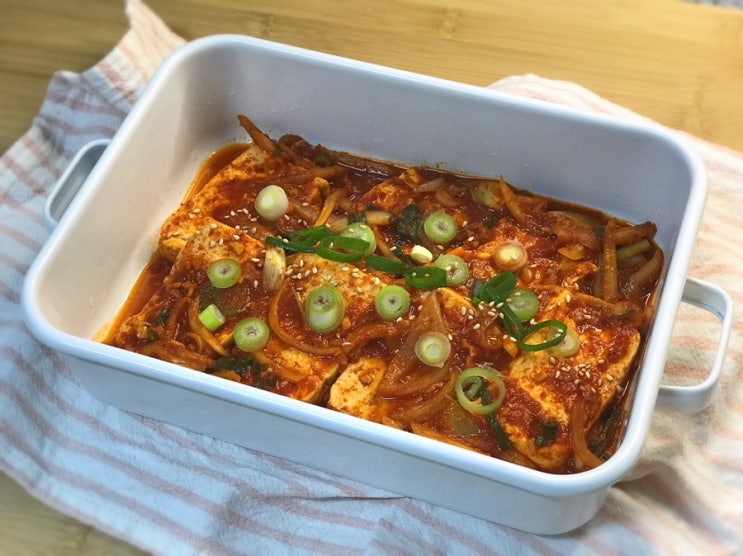  두부조림 양념장 만들기 밥도둑 반찬 만들기 초간단 두부요리