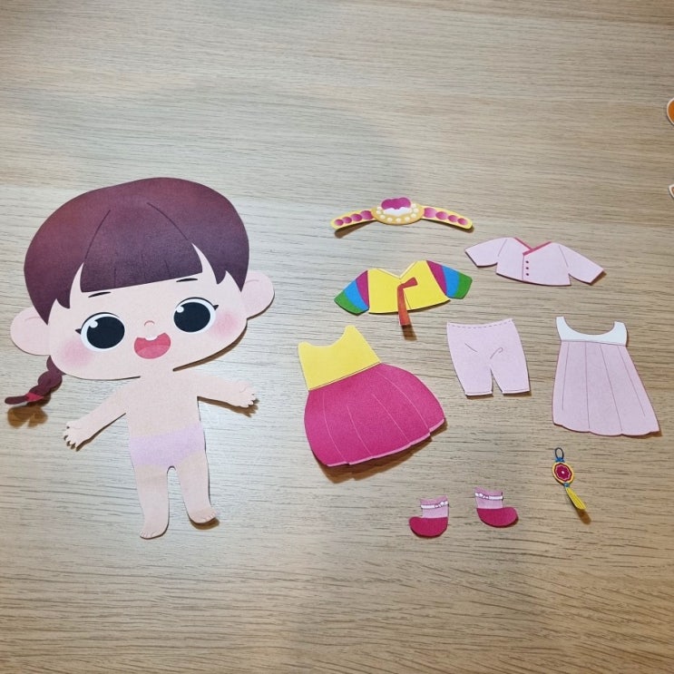  어린이집 <설날> 여아 한복 입히기 놀이 업데이트 완료!